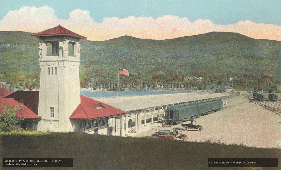 Postcard: Delaware & Hudson Railroad Terminal, Lake George, New York